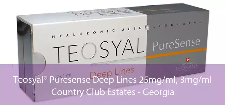 Teosyal® Puresense Deep Lines 25mg/ml, 3mg/ml Country Club Estates - Georgia