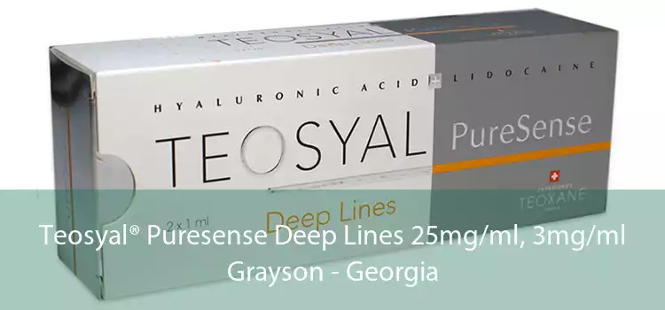 Teosyal® Puresense Deep Lines 25mg/ml, 3mg/ml Grayson - Georgia