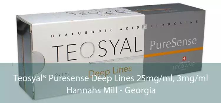 Teosyal® Puresense Deep Lines 25mg/ml, 3mg/ml Hannahs Mill - Georgia