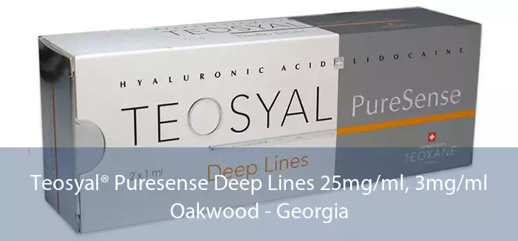 Teosyal® Puresense Deep Lines 25mg/ml, 3mg/ml Oakwood - Georgia