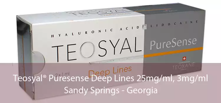 Teosyal® Puresense Deep Lines 25mg/ml, 3mg/ml Sandy Springs - Georgia