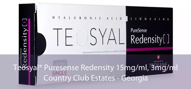 Teosyal® Puresense Redensity 15mg/ml, 3mg/ml Country Club Estates - Georgia