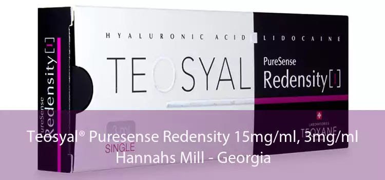 Teosyal® Puresense Redensity 15mg/ml, 3mg/ml Hannahs Mill - Georgia