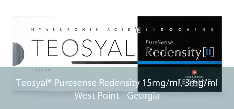 Teosyal® Puresense Redensity 15mg/ml, 3mg/ml West Point - Georgia