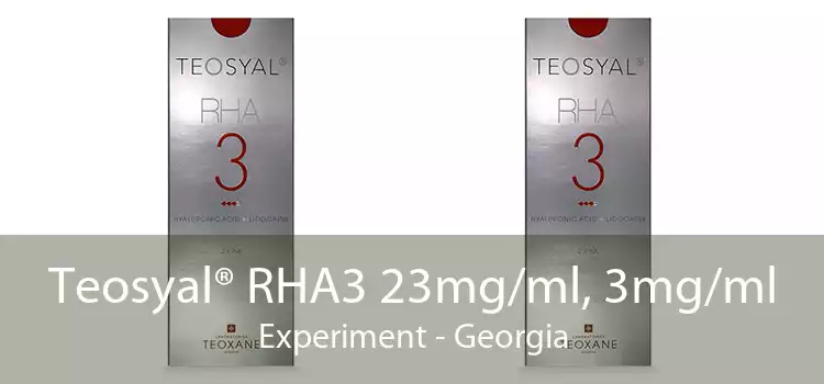 Teosyal® RHA3 23mg/ml, 3mg/ml Experiment - Georgia
