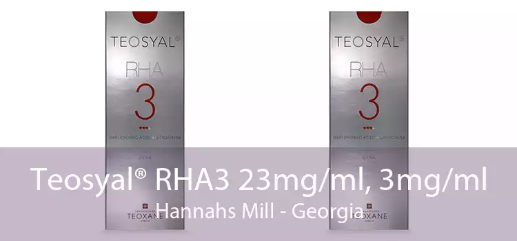 Teosyal® RHA3 23mg/ml, 3mg/ml Hannahs Mill - Georgia
