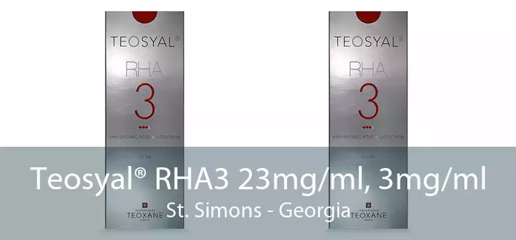 Teosyal® RHA3 23mg/ml, 3mg/ml St. Simons - Georgia