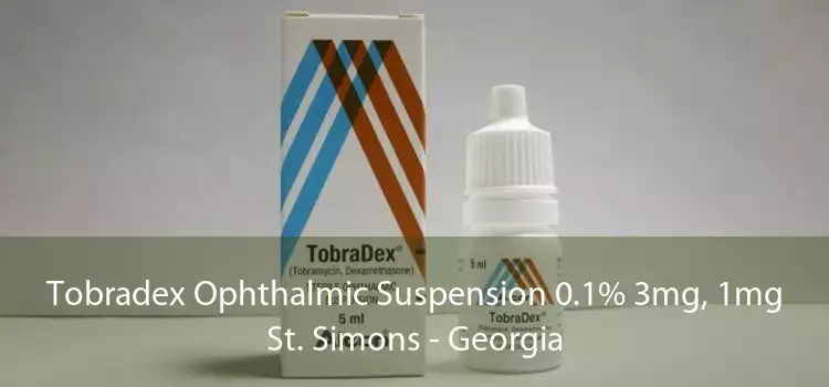 Tobradex Ophthalmic Suspension 0.1% 3mg, 1mg St. Simons - Georgia