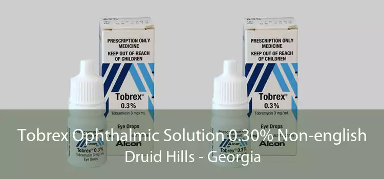 Tobrex Ophthalmic Solution 0.30% Non-english Druid Hills - Georgia
