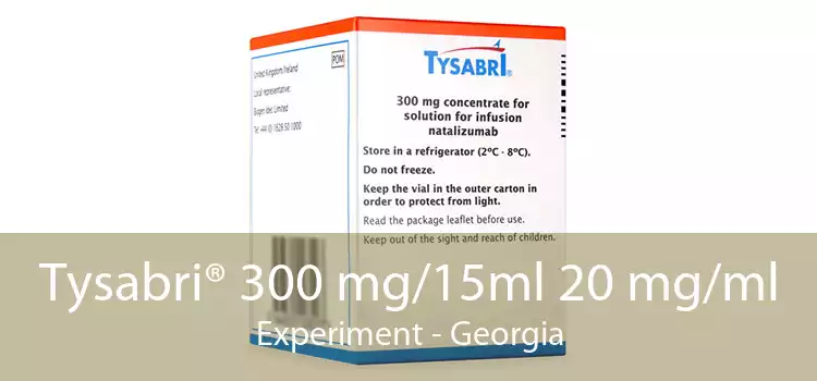 Tysabri® 300 mg/15ml 20 mg/ml Experiment - Georgia