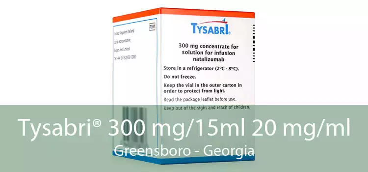 Tysabri® 300 mg/15ml 20 mg/ml Greensboro - Georgia