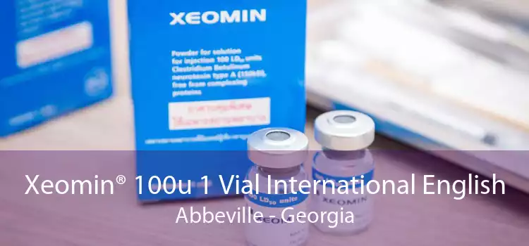 Xeomin® 100u 1 Vial International English Abbeville - Georgia