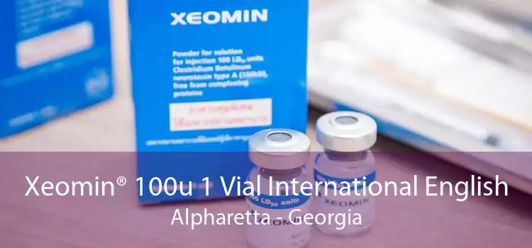 Xeomin® 100u 1 Vial International English Alpharetta - Georgia