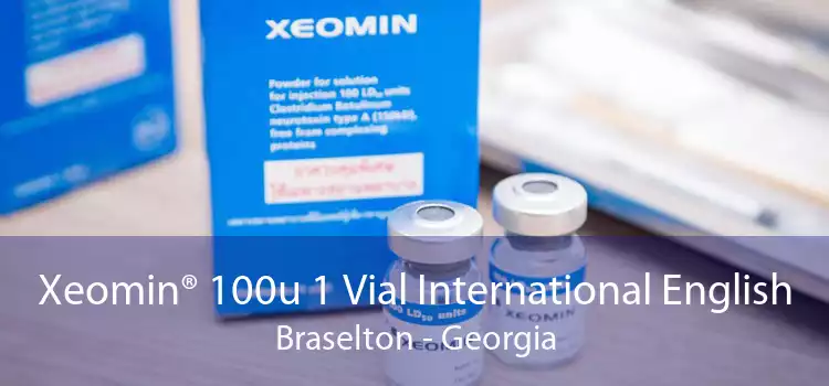 Xeomin® 100u 1 Vial International English Braselton - Georgia