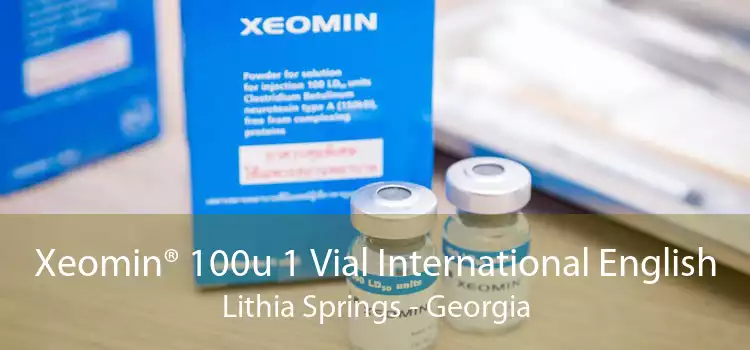 Xeomin® 100u 1 Vial International English Lithia Springs - Georgia