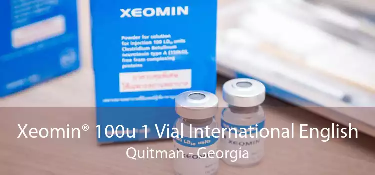Xeomin® 100u 1 Vial International English Quitman - Georgia