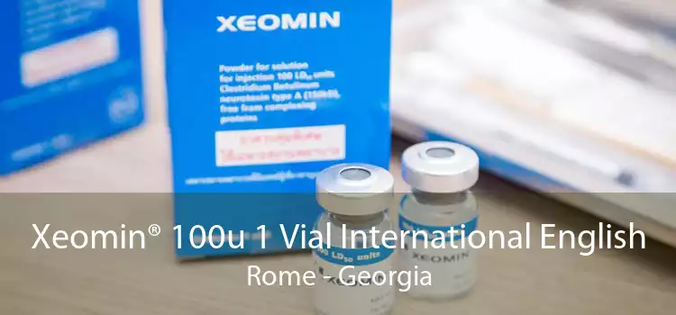 Xeomin® 100u 1 Vial International English Rome - Georgia