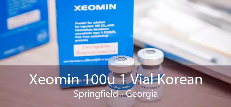 Xeomin 100u 1 Vial Korean Springfield - Georgia