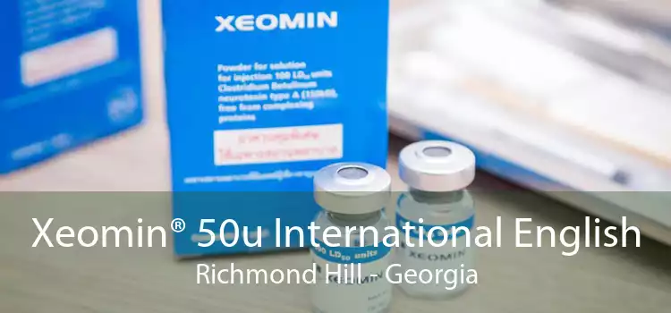 Xeomin® 50u International English Richmond Hill - Georgia