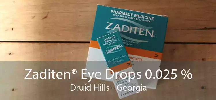 Zaditen® Eye Drops 0.025 % Druid Hills - Georgia