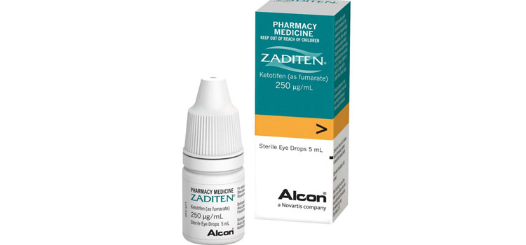 Zaditen® Eye Drops 0.025% dosage Putney, GA